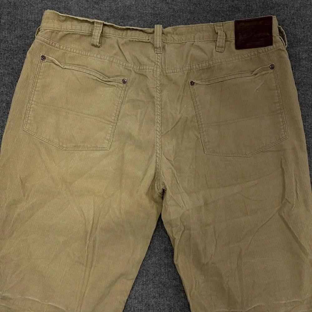 Vintage Polo Ralph Lauren Corduroy Pants Mens 40x30 Khaki Tan Bootcut Wide NEW